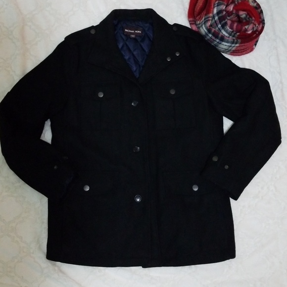 Michael Kors Other - Host Pick🔥Michael Kors Black Wool Men's Pea Coat